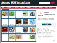 Tablet Screenshot of juegosdosjugadores.com